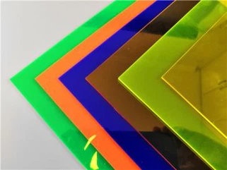 صفحه شفاف پلکسی گلاس با رنگ های مختلف