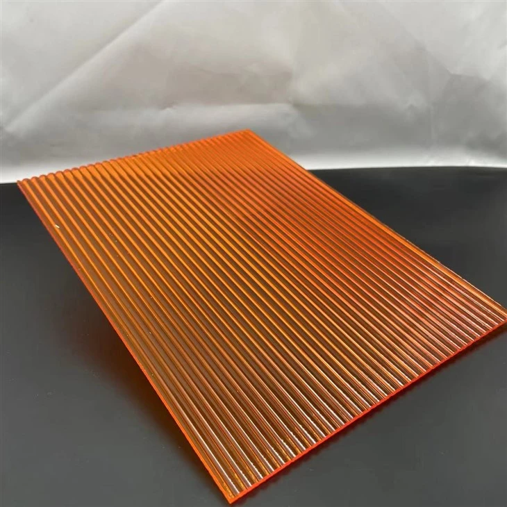 Clear And Colors Fluted Acrylic Sheet For Hotel Decoration